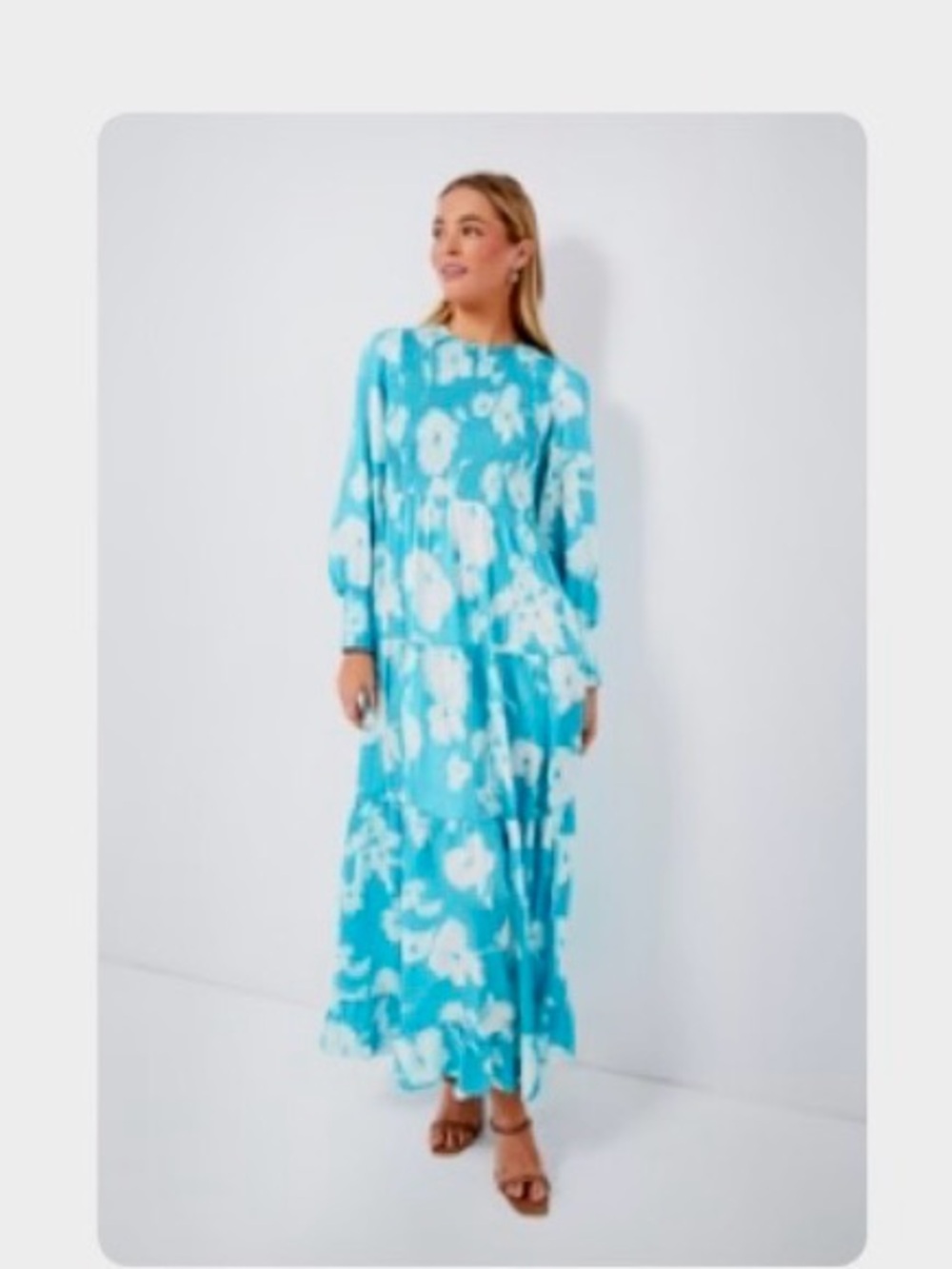 Tuckernuck Libby watercolor, floral maxi dress